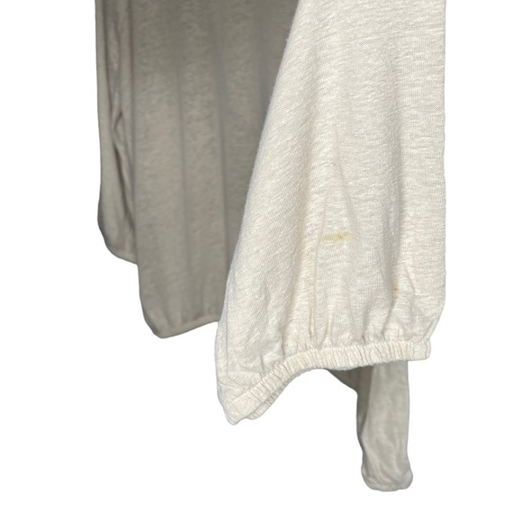 NWT CHICO’s tan pink crochet V neck blouse Chicos 2 Sz L - Picture 8 of 8